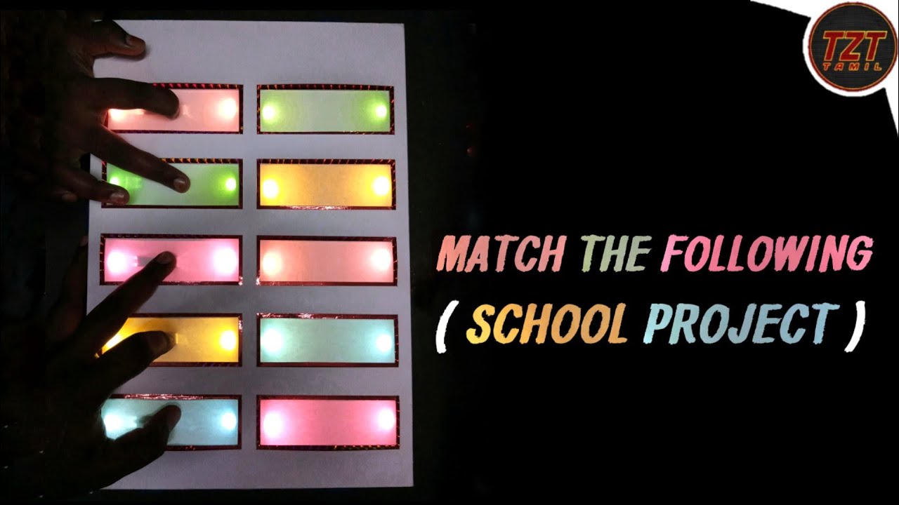 Match the following LED board (School project) | Making video | DIY video