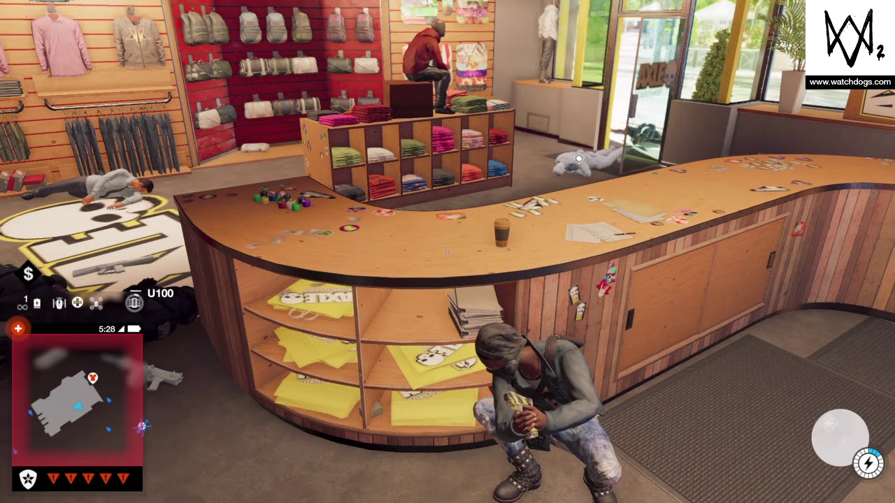 Watch Dogs 2 Police Chase Shootout At Axle BoardShop P.T22