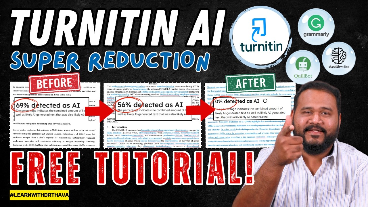 БЕСПЛАТНЫЙ МЕТОД снижения Turnitin AI! 0% использования ИИ! (Пошаговое руководство)