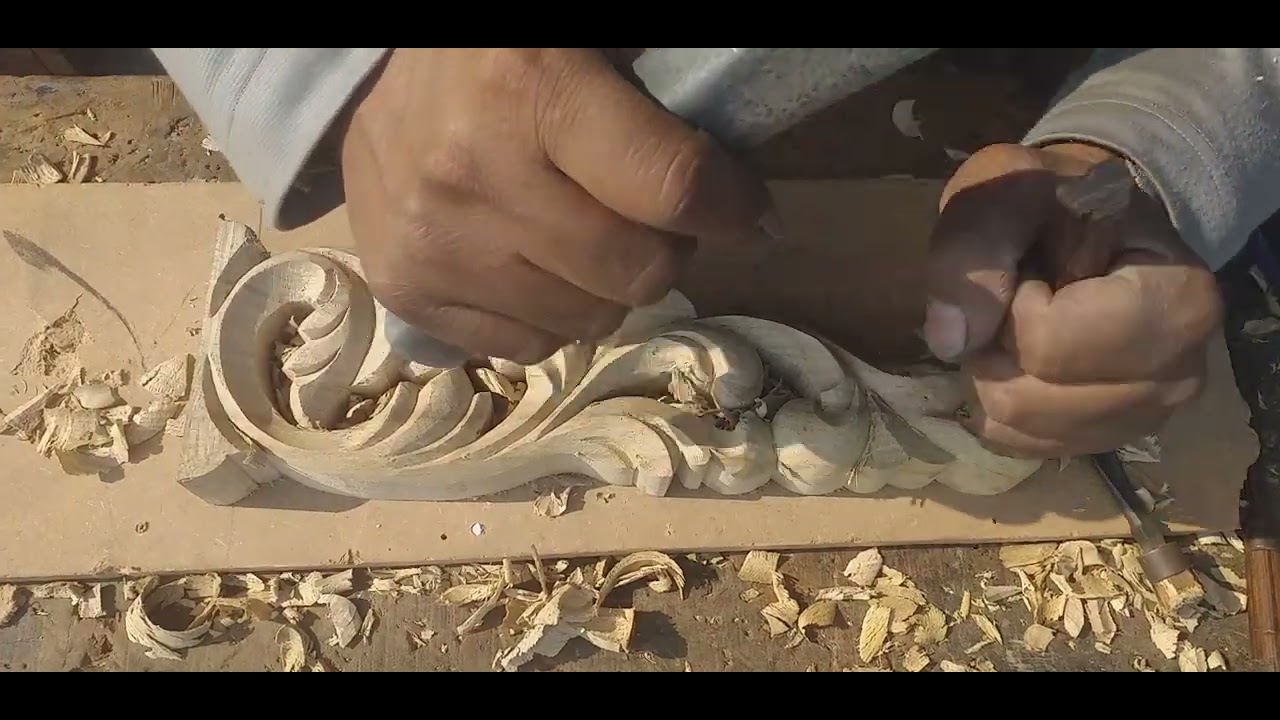 New sidetable design wood carving design how to CARVE video design