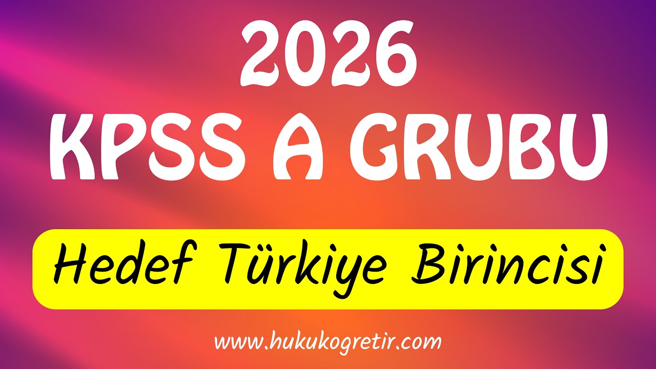 2026 KPSS A Hukuk | 15 Kitaplık Eksiksiz Öğrenme Seti ile Türkiye Derecesi Planı
