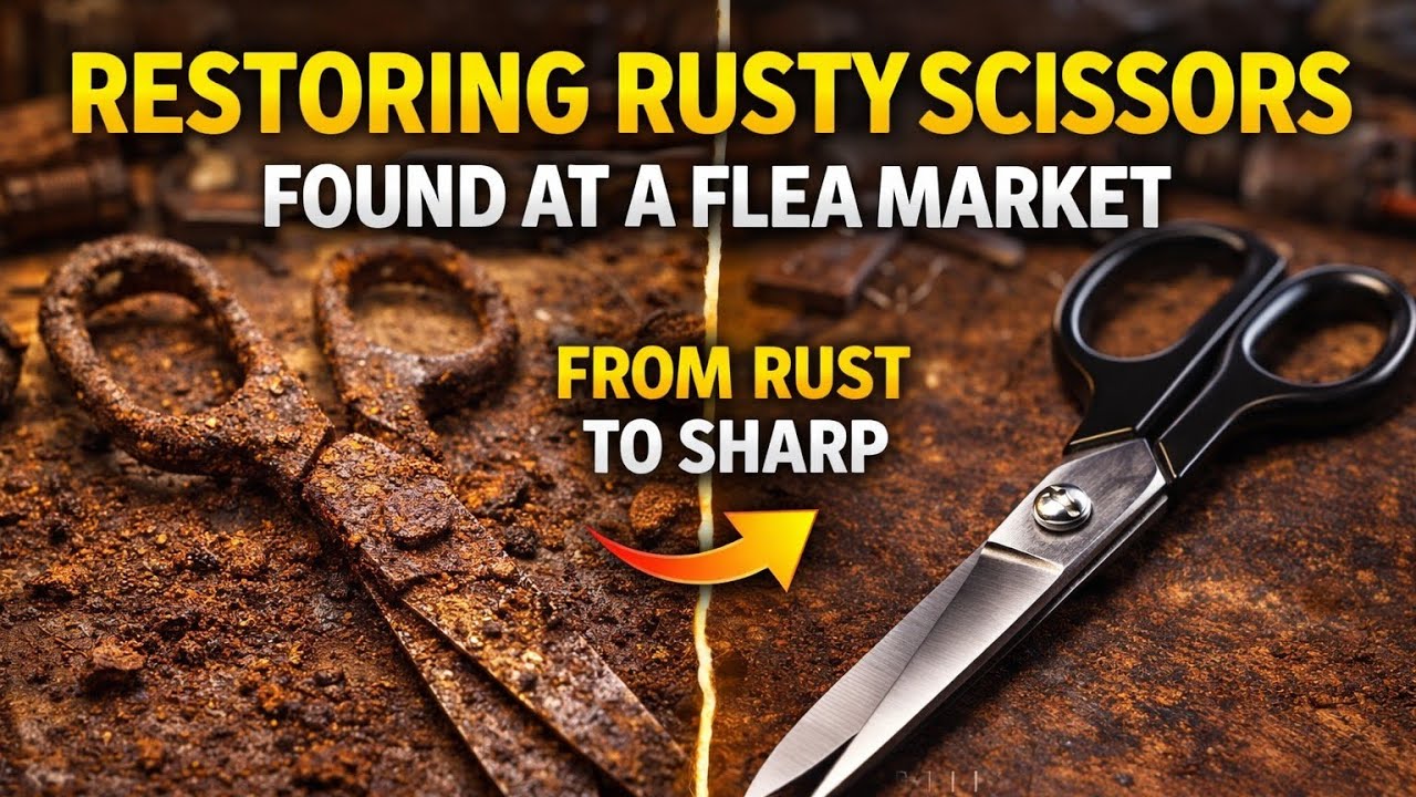 From Solid Rust to Sharp Again – Scissors Restoration