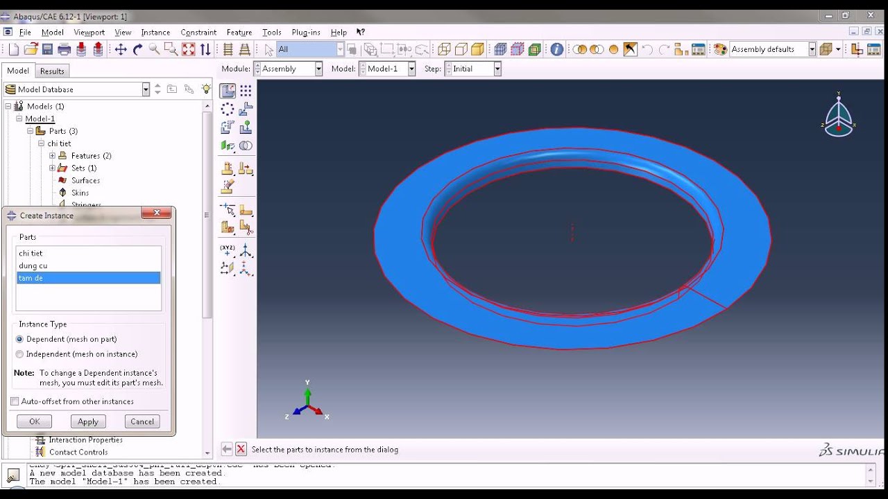 Simulation SPIF in Abaqus