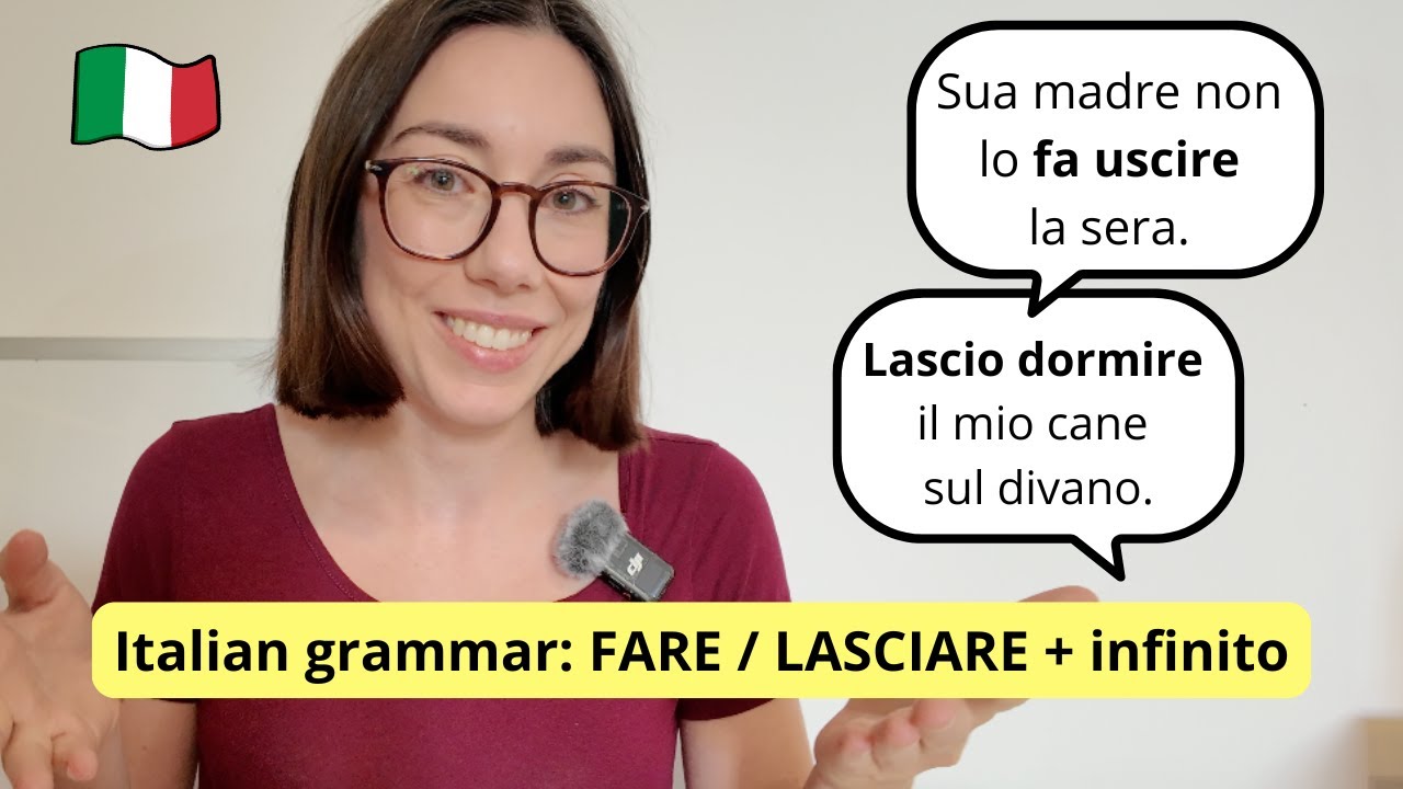 🇮🇹 Introduzione ai verbi causativi FARE e LASCIARE + infinito (Chi fa cosa?) (Lezione 1)