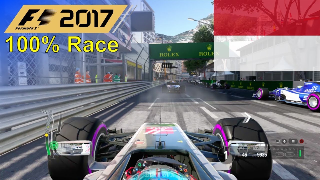 F1 2017 - 100% Race at Circuit de Monaco in Grosjean's Haas