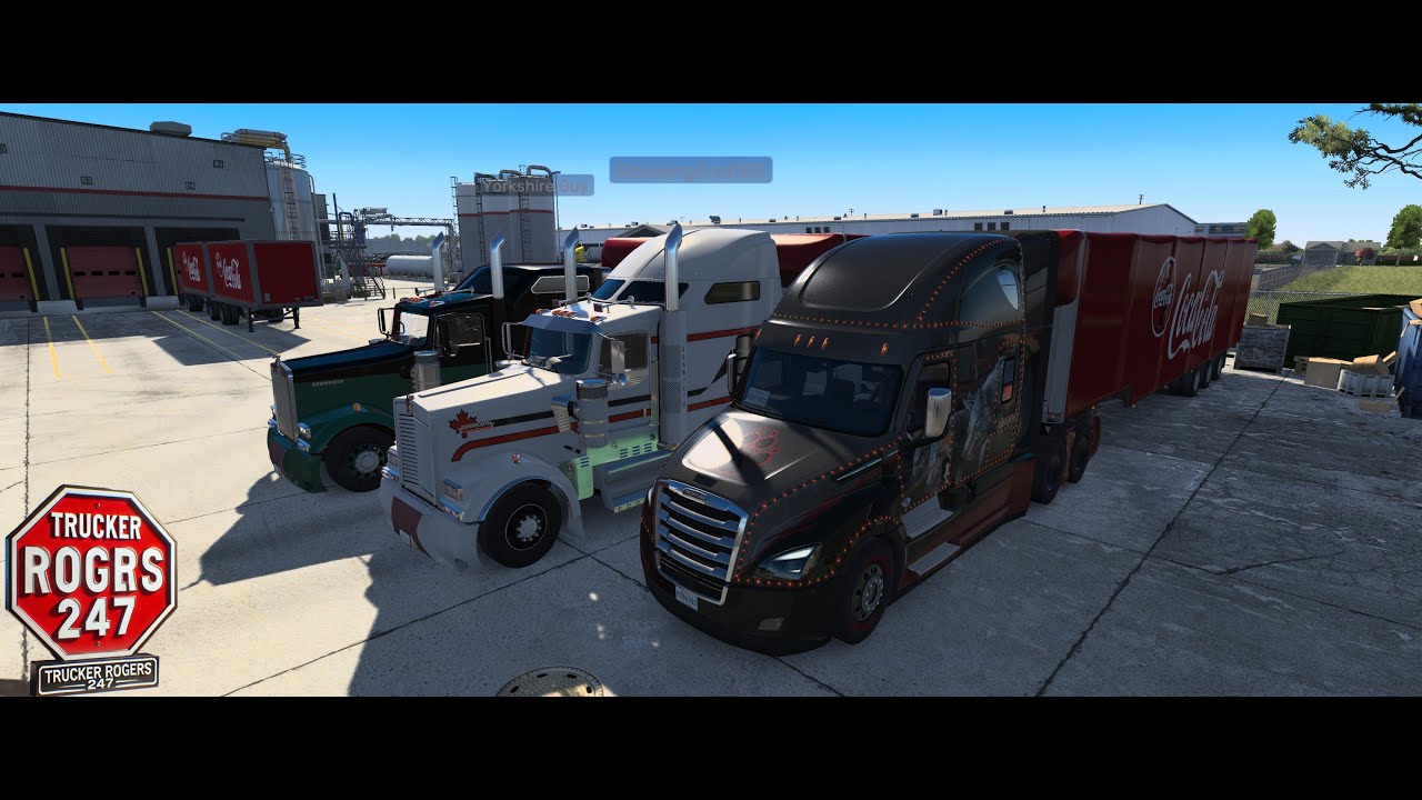 American truck simulator live stream with friends