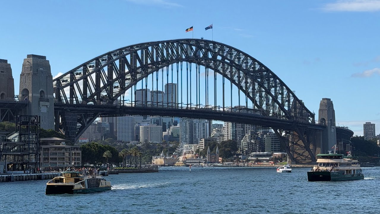 The Aesthetic/Chill Approach (Best for cinematic montages) Golden Hour in Sydney Circular Quay Vlog