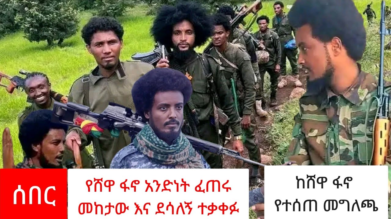  የሸዋ ፋኖ አንድነት ተፈጠረ ፋኖ መከታው እና ፋኖ ደሳለኝ ተቃቀፉ ከሸፋኖ የተሰጠ የቪድዮ መግለጫ