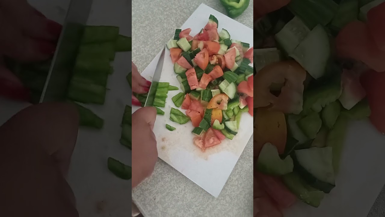Rice, turkey and vegetable salad 🍅 