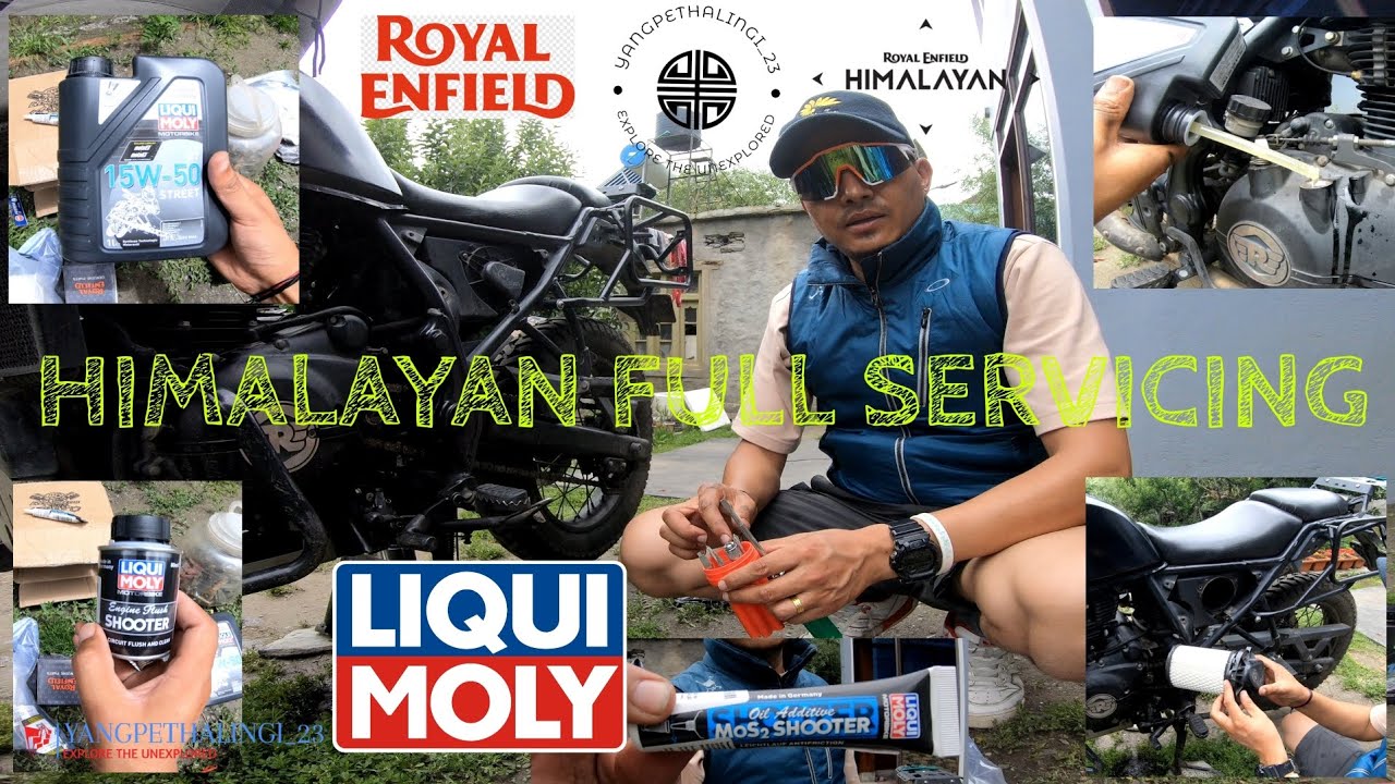 Royal Enfield Himalayan full service at home •|• Ghar me Himalayan ki service kese karein //