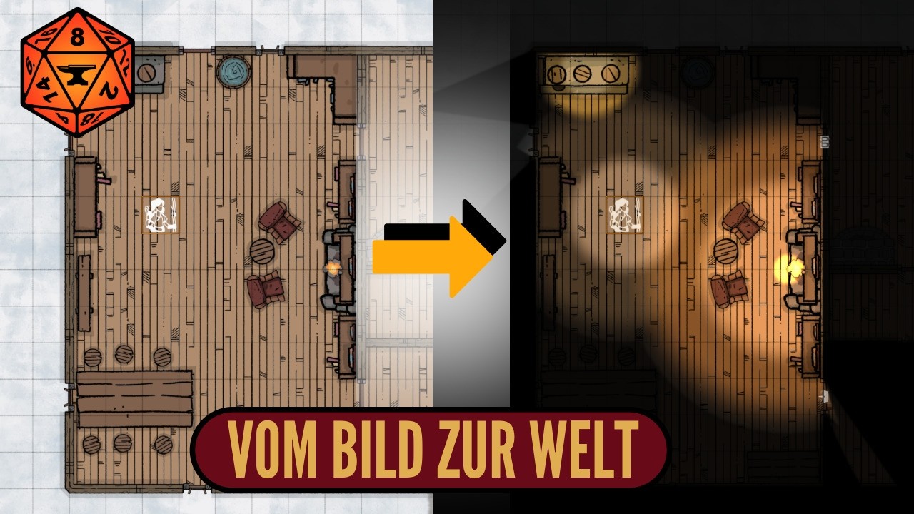 Vom Bild zur LEBENDIGEN Map! Foundry VTT Tutorial 2: Szenen, Wände & Licht