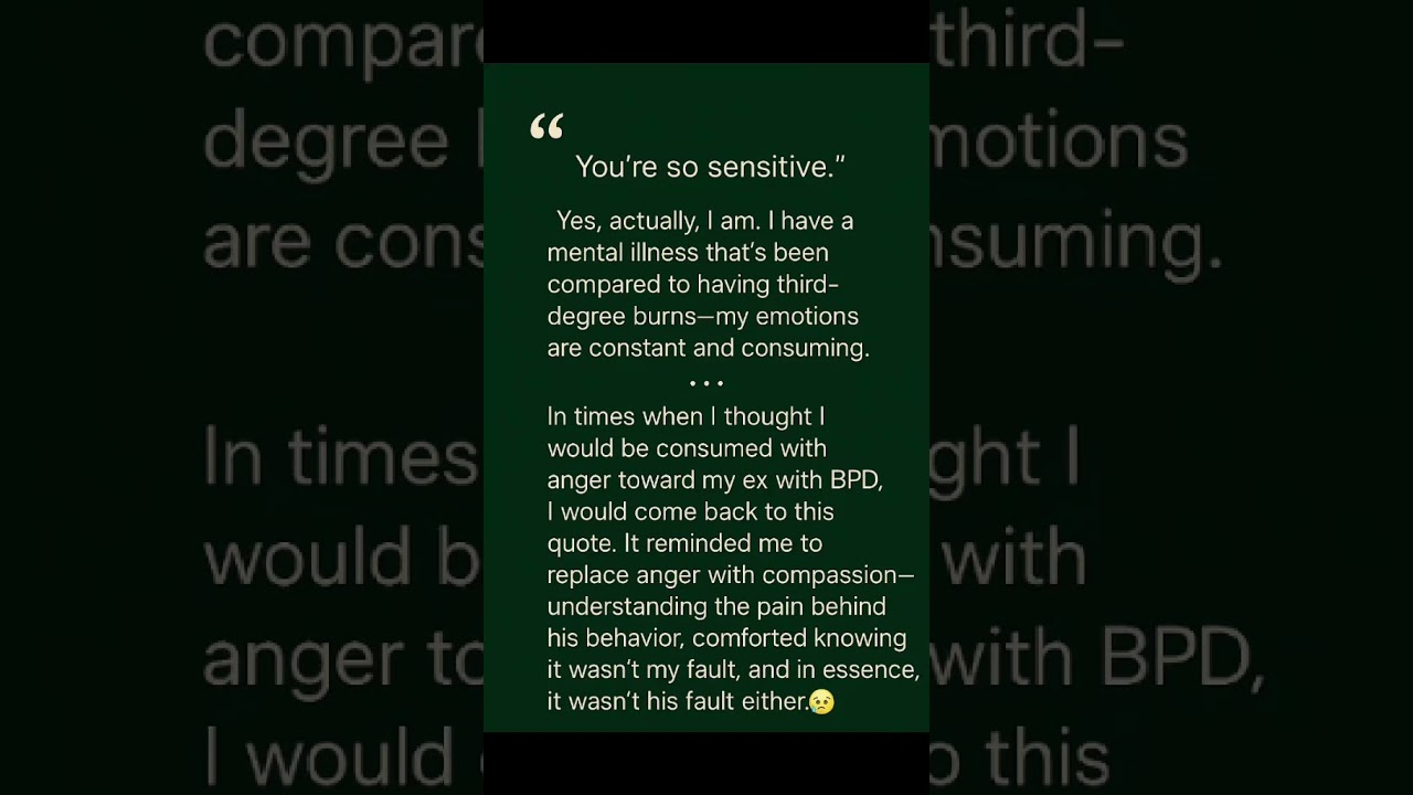 The Voice Of A Borderline Personality