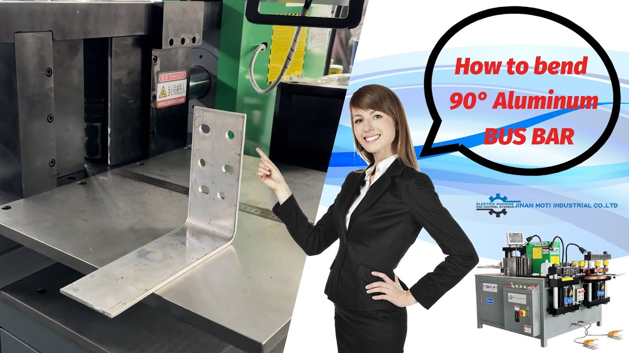 How to bend a 90-degree aluminum busbar? MOTI Busbar Machine Busbar Bending Machine Busbar Bender
