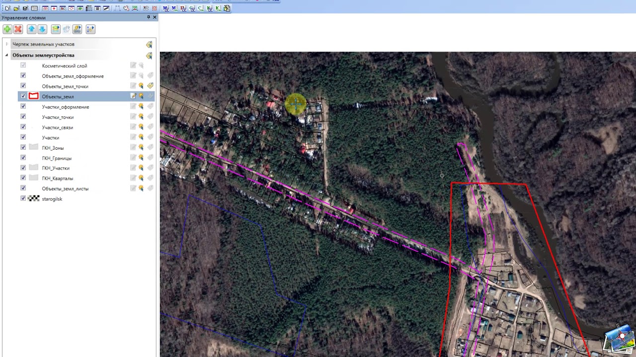 ГИС MapInfo 12. Кадастровые работы. - №20. Описание границ населенного пункта.