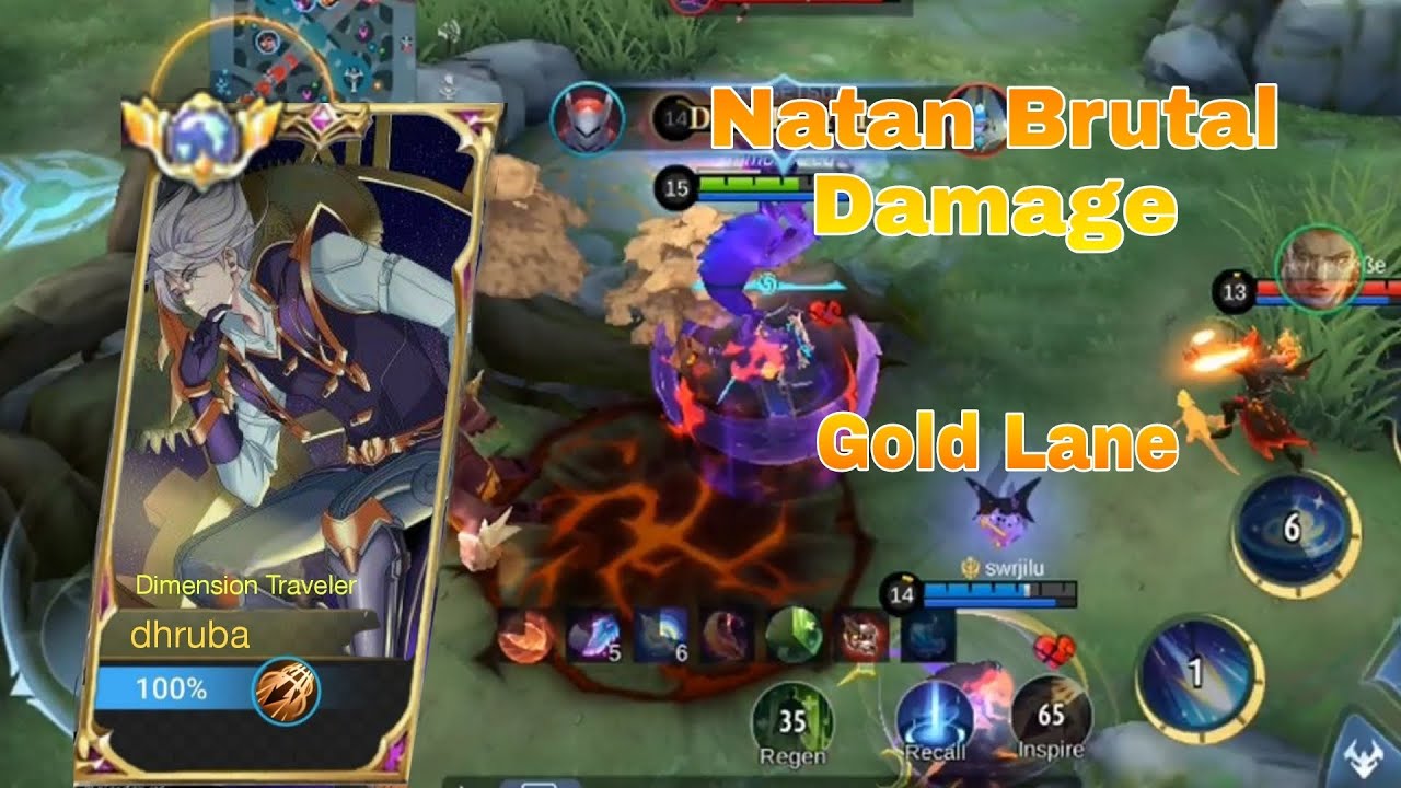 NATAN GOLD LANE + FULL DAMAGE BUILD | TOP GLOBAL NATAN | BEST BUILD 2023🔥🔥