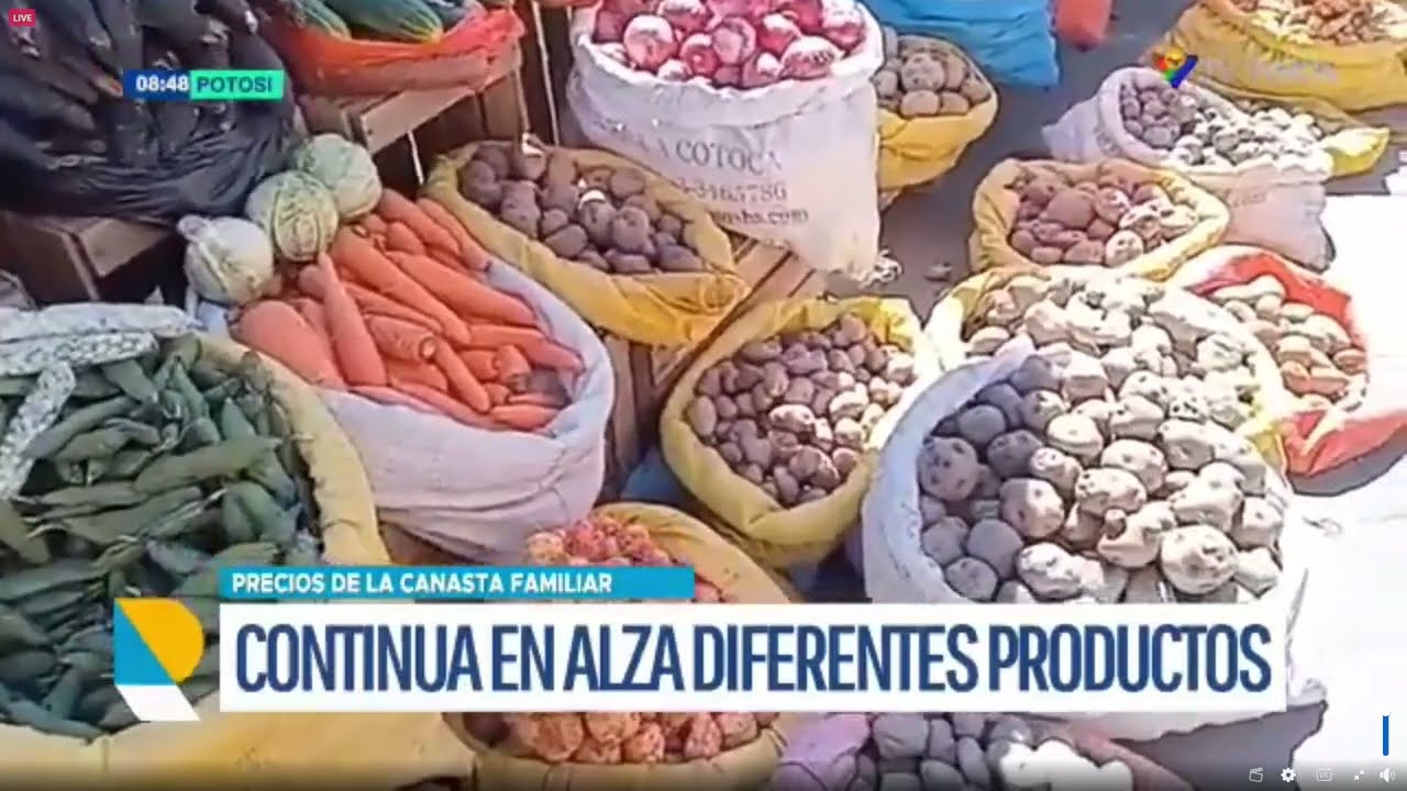 Incremento en precios de productos básicos y poca afluencia en mercados de Potosí.