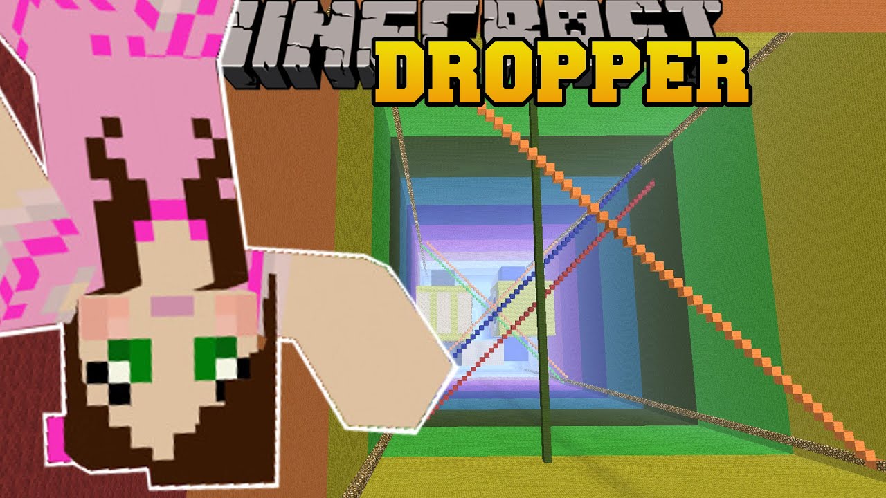 Minecraft: RAINBOW MADVENTURE! - LIBRARY DROPPER - Custom Map [4]