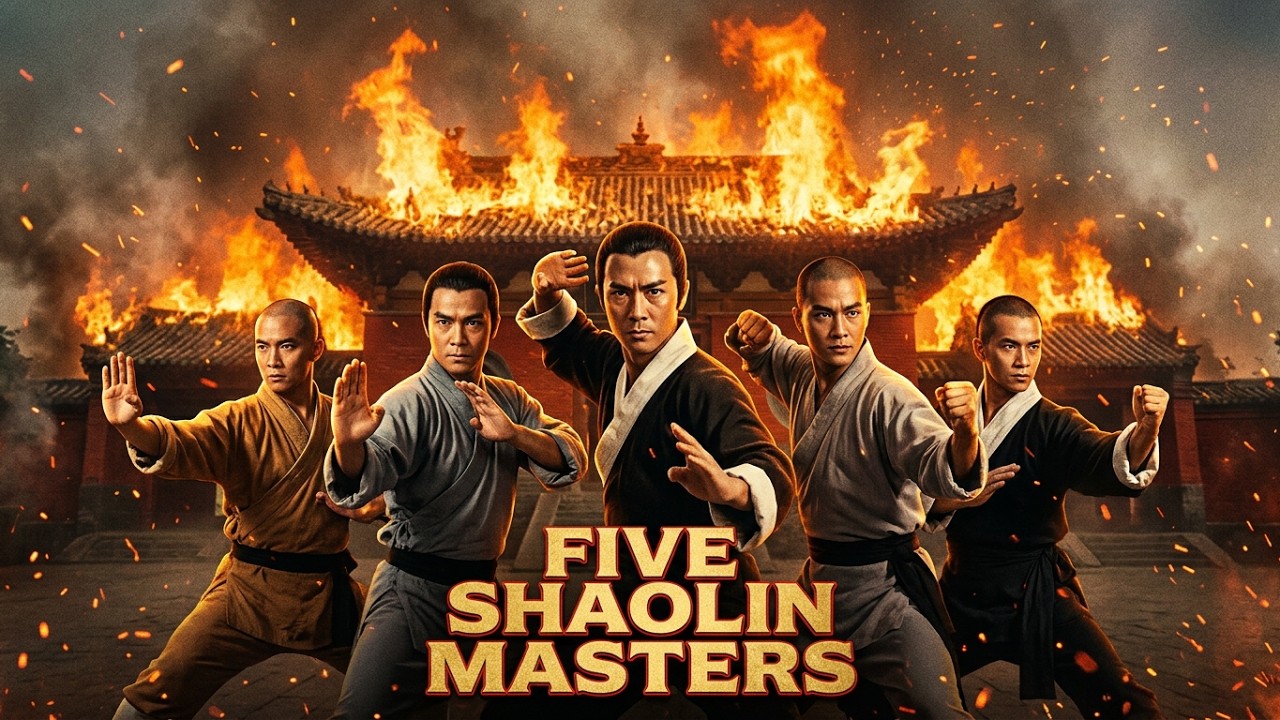 5 Shaolin Masters | 1974 Shaw Brothers Masterpiece Full Length Film Martial Arts Cult Classic