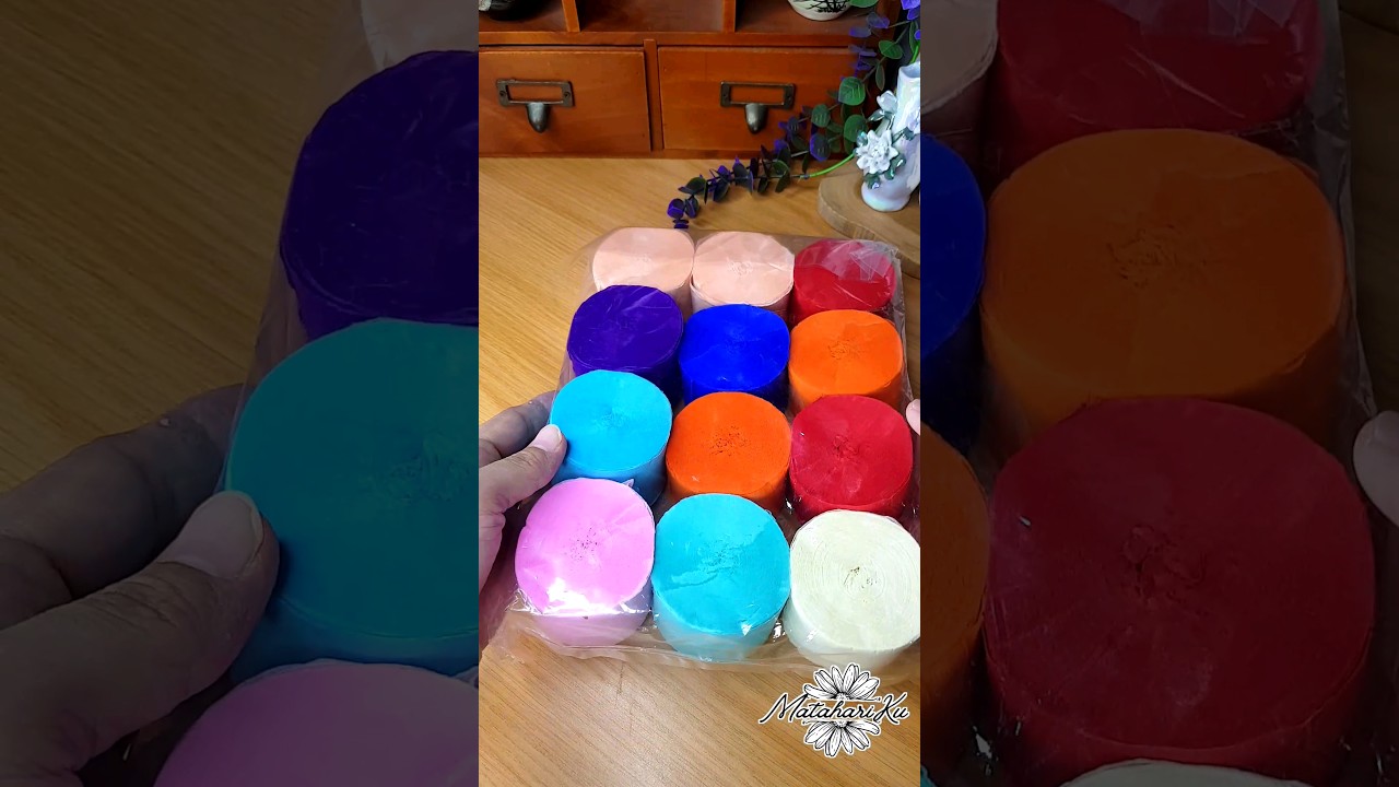 Roll CREPE Paper🧚&zwj;♀️🍁 #craft #crepe #shorts