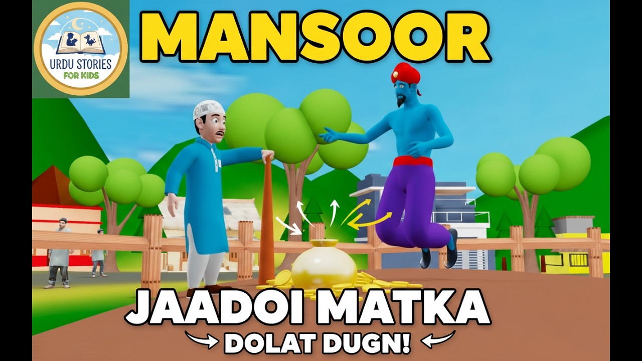Mansoor Aur Jadoi Matka – Urdu 3D Animated Kids Story