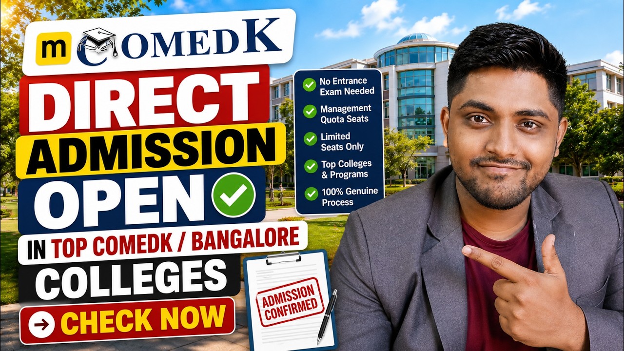 Direct Admission in Top Bangalore Colleges (Comedk) 2026 🚨 RVCE, BMSCE, MSRIT Management Quota