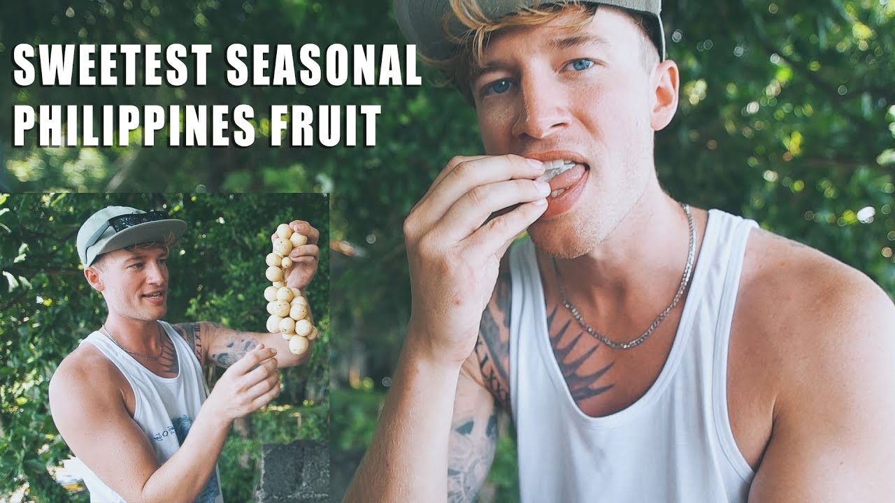 Tasting SWEETEST SEASONAL Fruit (Lanzones) // Camiguin Philippines