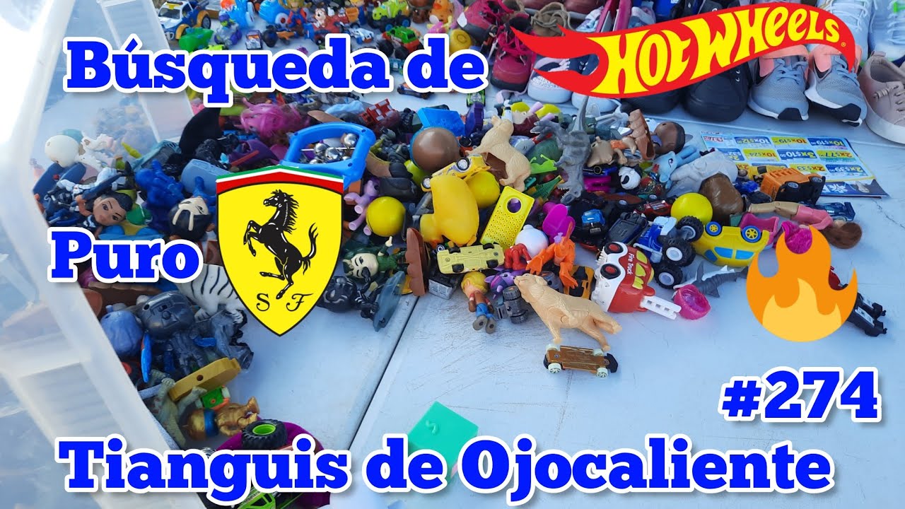Búsqueda  de #hotwheels en el tianguis de Ojocaliente  siguen saliendo los  #ferrari #juguetes  274
