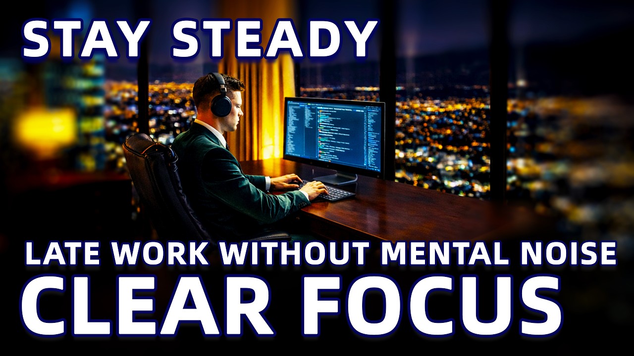 Evening Work Background Music to Stay Clear and Steady