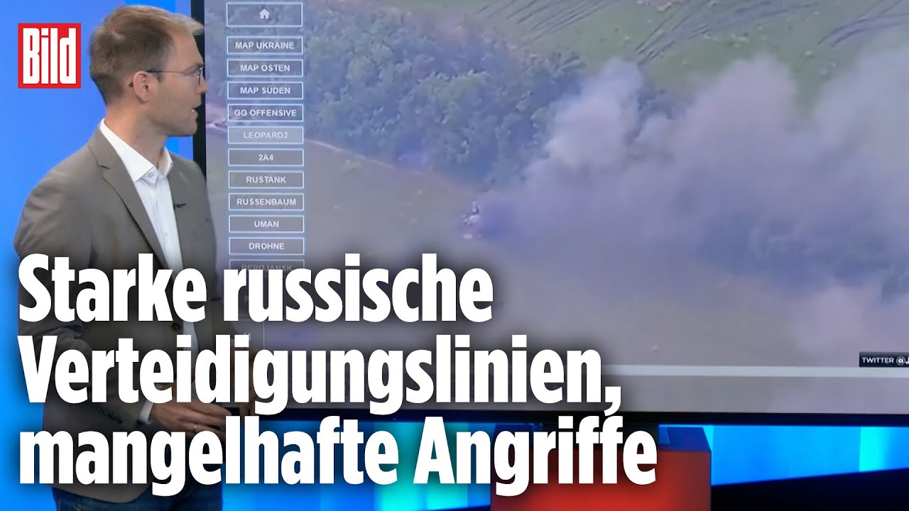 Gegenoffensive der Ukraine l&auml;uft nur schleppend an | BILD Lagezentrum