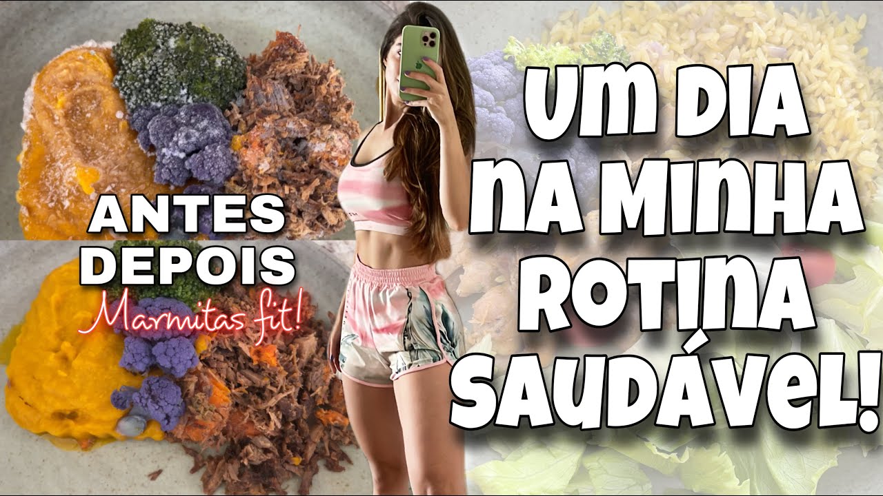 VLOG | UM DIA COMIGO - Marmitas FIT, Treino TRI SET  & muito mais!