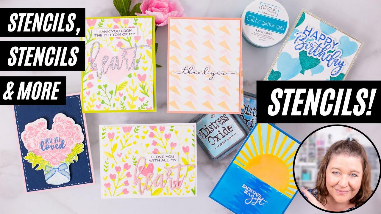 Stencil Tips and Techniques for Cardmakers + LOADS of NEW Designs
