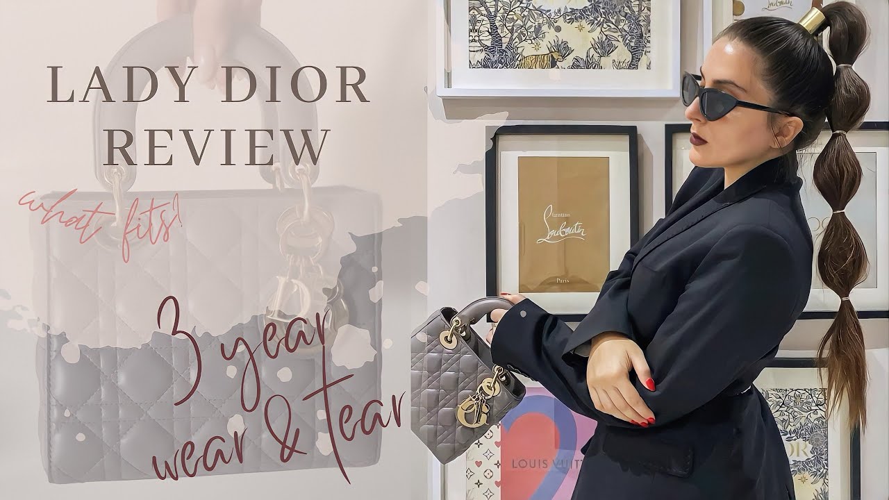 WATCH BEFORE BUYING: Lady Dior Bag Review. 3 Year Wear & Tear, Is It Worth It? #dior #ladydiorbag