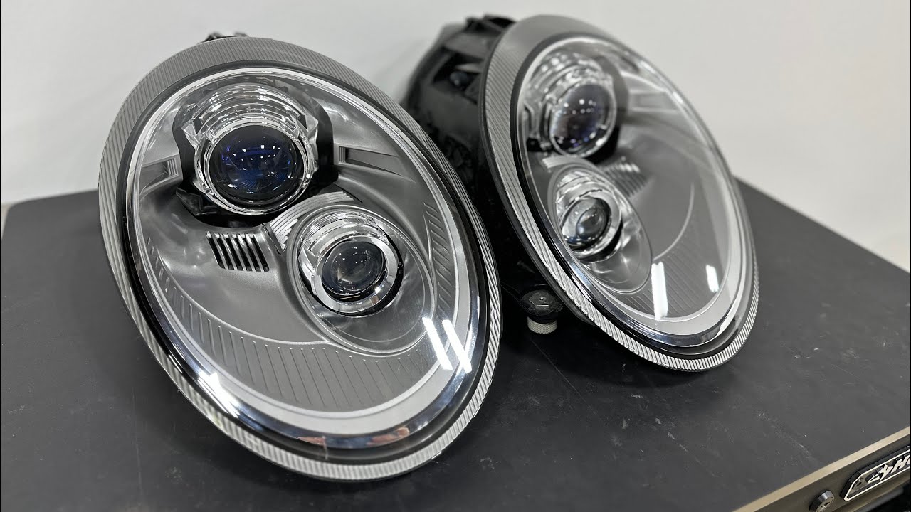 Porsche 911 Carerra 997.2 Adaptive Projector Conversion + Headlight Lens Replacement