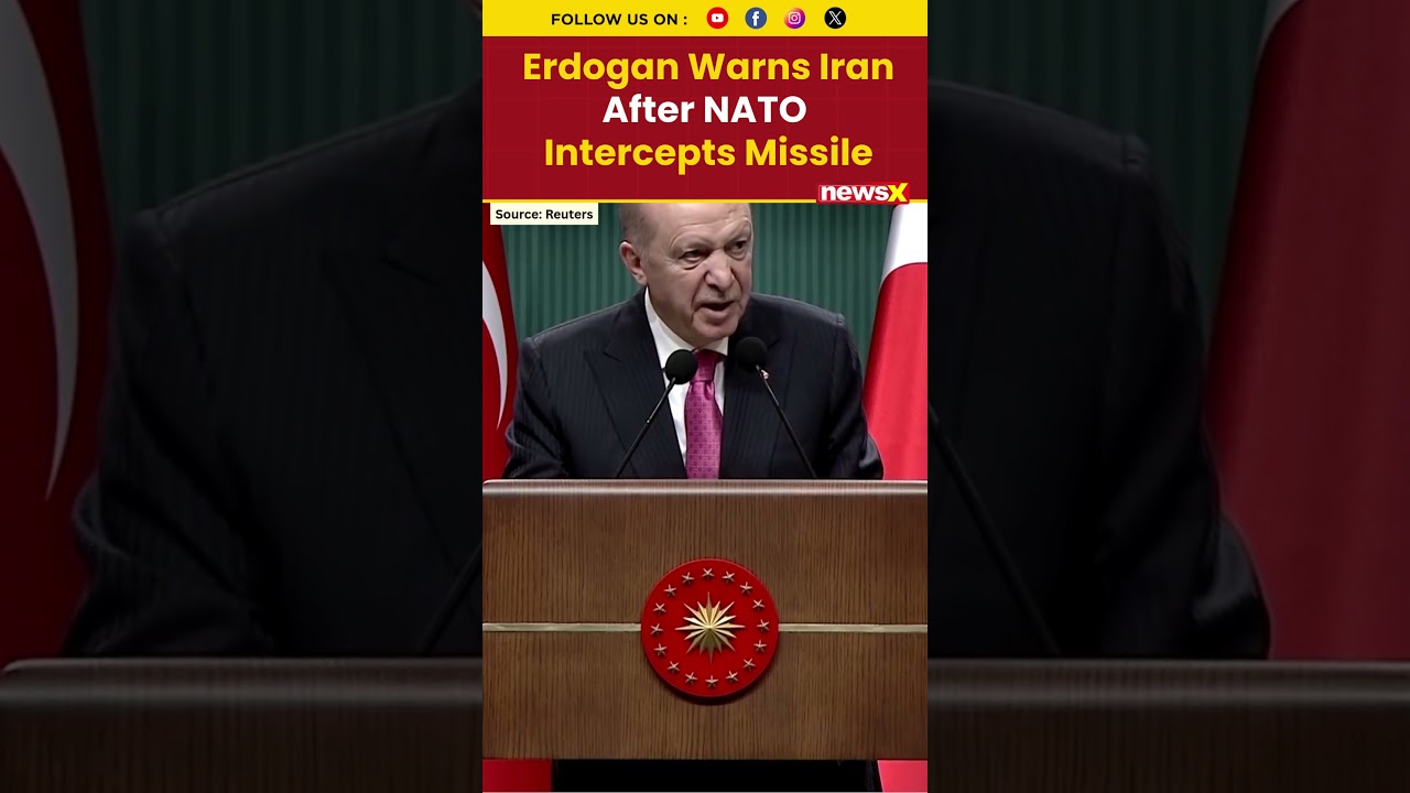 Erdogan Warns Iran Over &lsquo;Provocative Steps&rsquo; After Second Missile Downed by NATO Defences