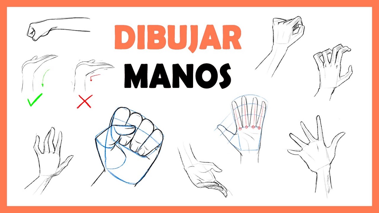 C&oacute;mo DIBUJAR MANOS anime | ⭐ TRUCOS DEFINITIVOS para dibujar manos f&aacute;ciles ⭐