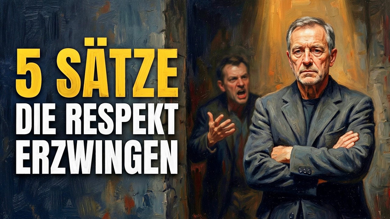 5 kurze Sätze, die dir sofort den Respekt JEDES Menschen einbringen | Stoische Lektionen
