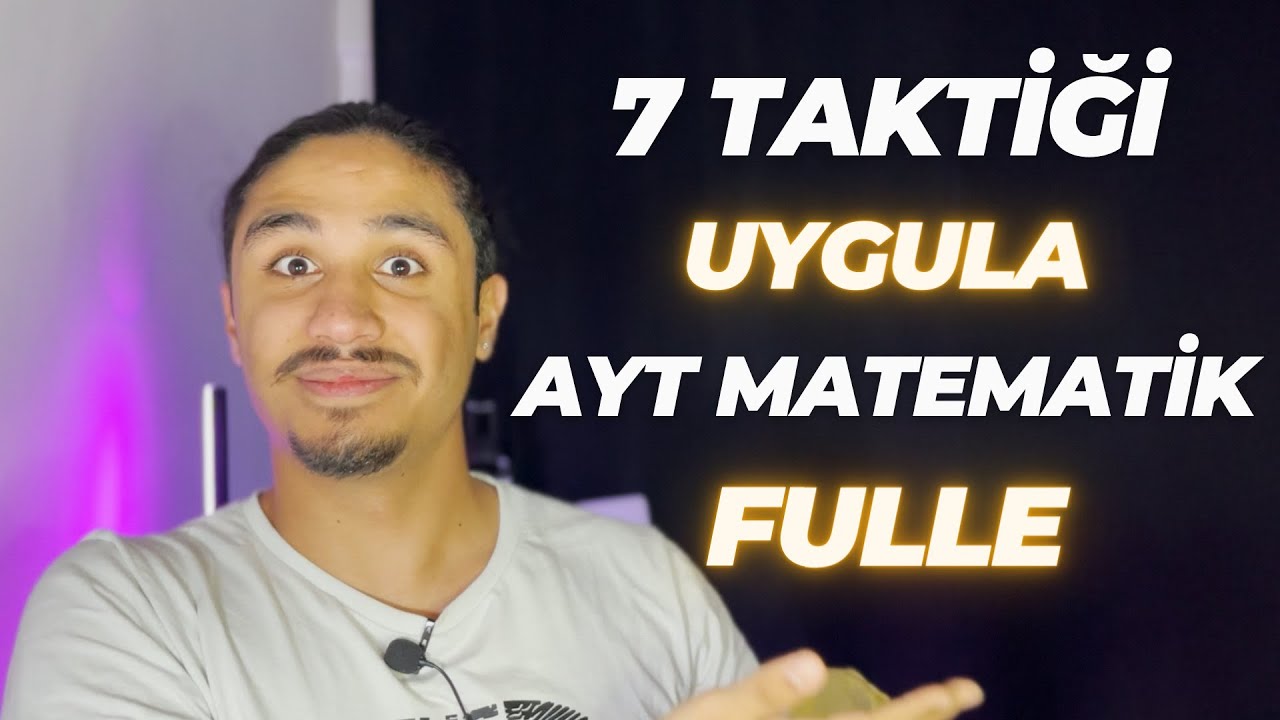 AYT Matematik 16 Netten 40 Nete Çıkartan Çalışma Sistemi #ayt #yks #yks2024