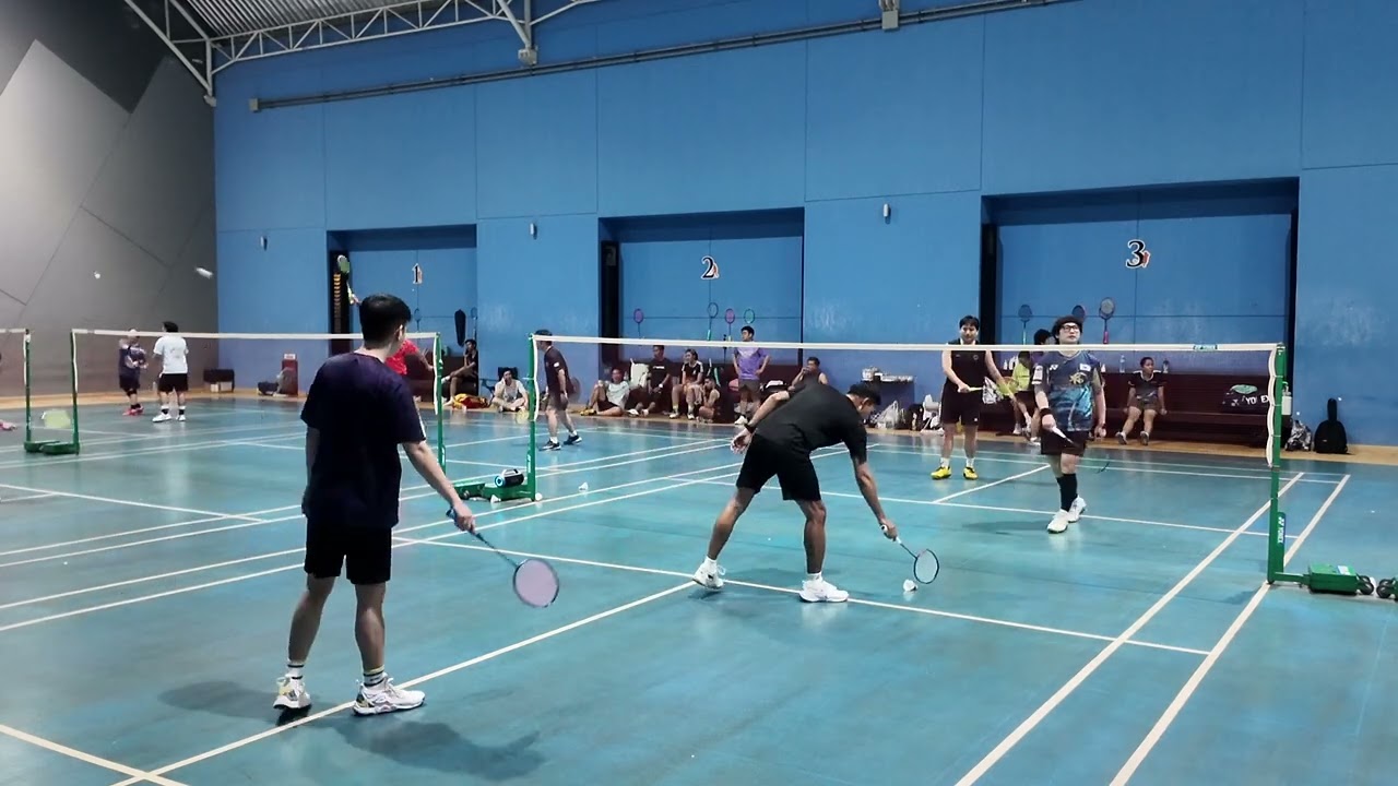 HappyBadminton  10/02/2026-  03#ก๊วนแฮปปี้ #ตีแบด #แบดมินตัน 
