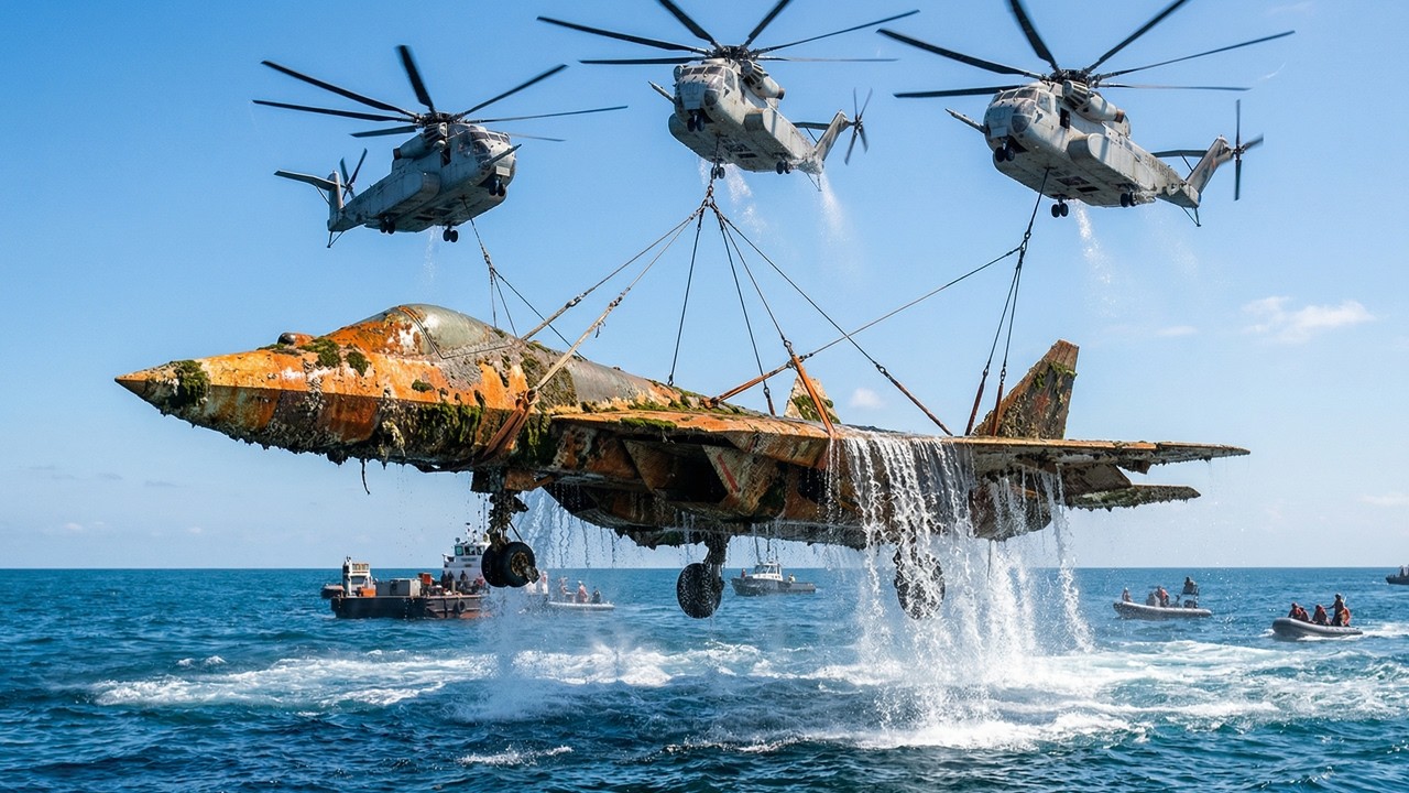 Epic Ocean Recovery: Hoisting & Rebuilding an Abandoned Su-57 Felon Before and after restoration