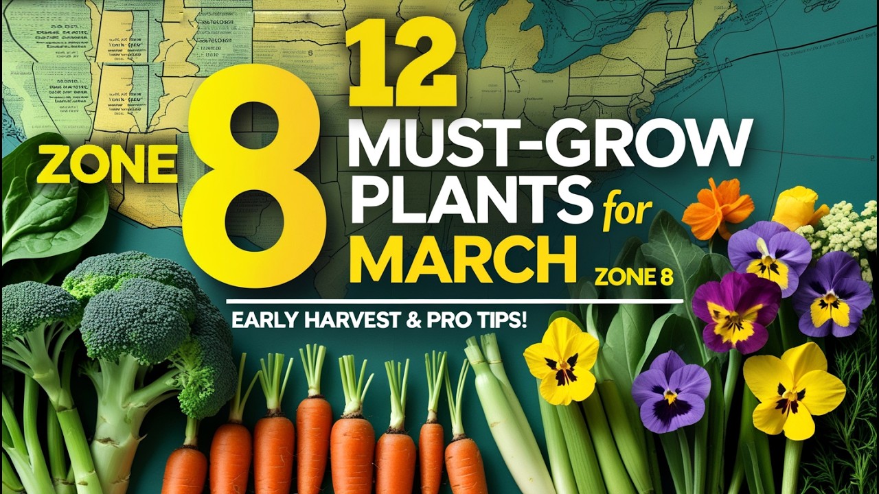 12 Must-Grow Plants for March in Zone 8: Early Harvest & Pro Tips!
