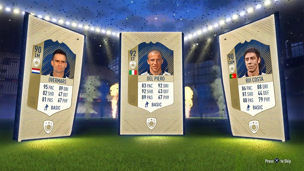 PRIME ICON SBC! (COMPLETE) 92 Del Piero, 90 Rui Costa, 90 Overmars