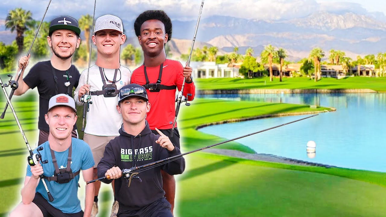 Fishing EVERY Golf Course POND! (Youtuber Edition)