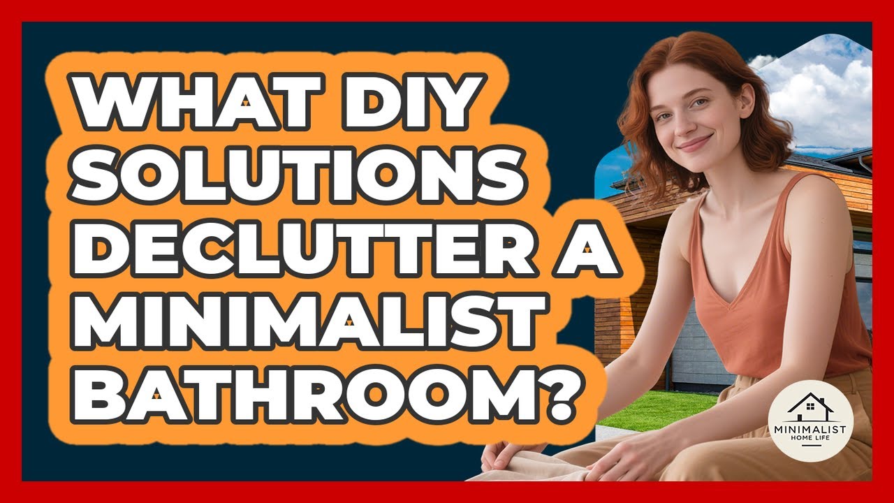 What DIY Solutions Declutter A Minimalist Bathroom? - Minimalist Home Life