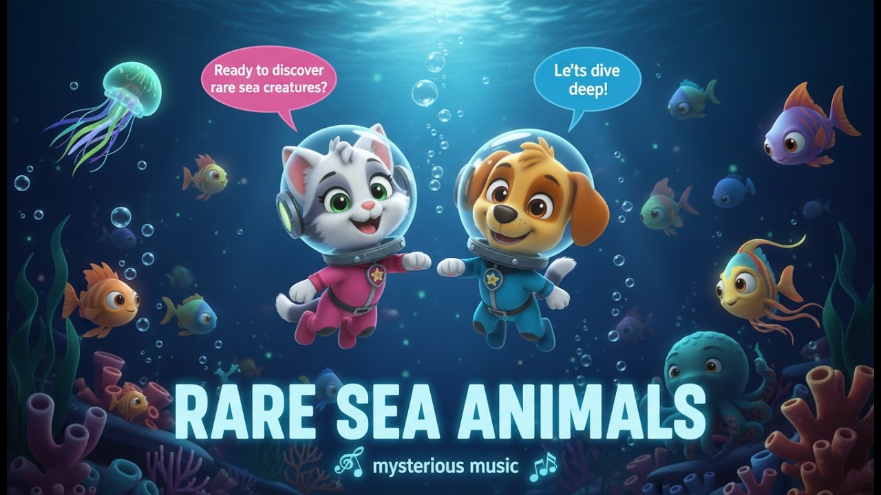 Rare Sea Animals 🐡 | Mysterious Ocean Creatures for Kids |Learning Videos for Kids|Tiny Tales Garden