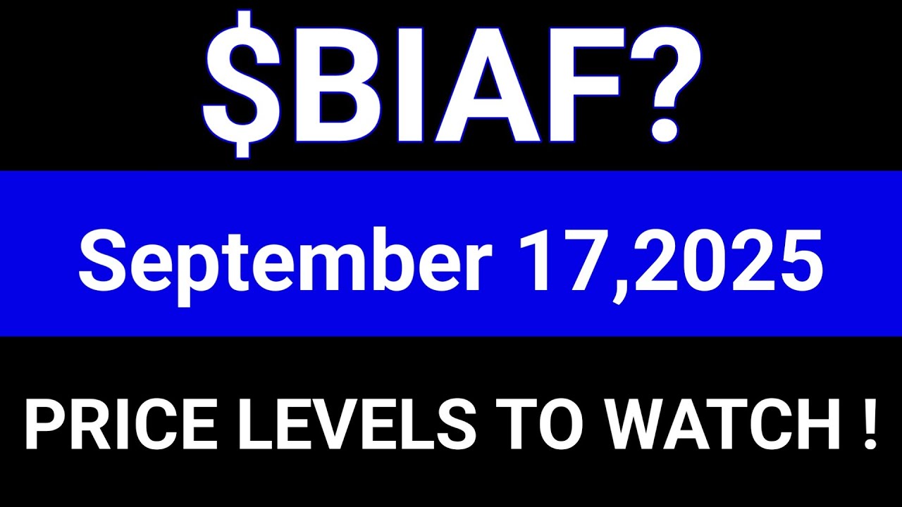 BIAF Stock (bioAffinity Technologies, Inc.) BIAF Stock Technical Analysis | September 17, 2025