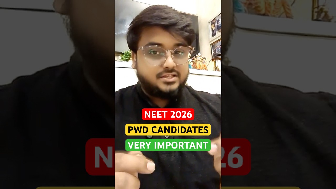 Neet 2026 PwD Candidates Very Important Instructions For MBBS Admissions & Neet 2026 Exam #PwBD