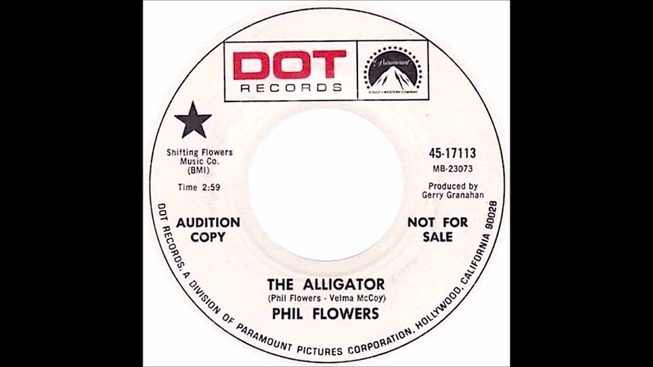 Phil Flowers - The Alligator (1968) 45 RPM