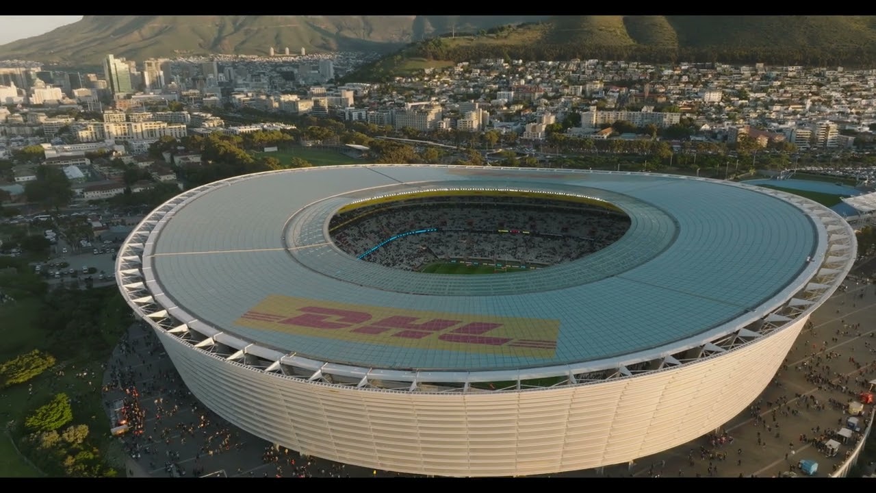 DHL Cape Town Stadium Reveal with Table Mountain - Stormers vs. Munster Final