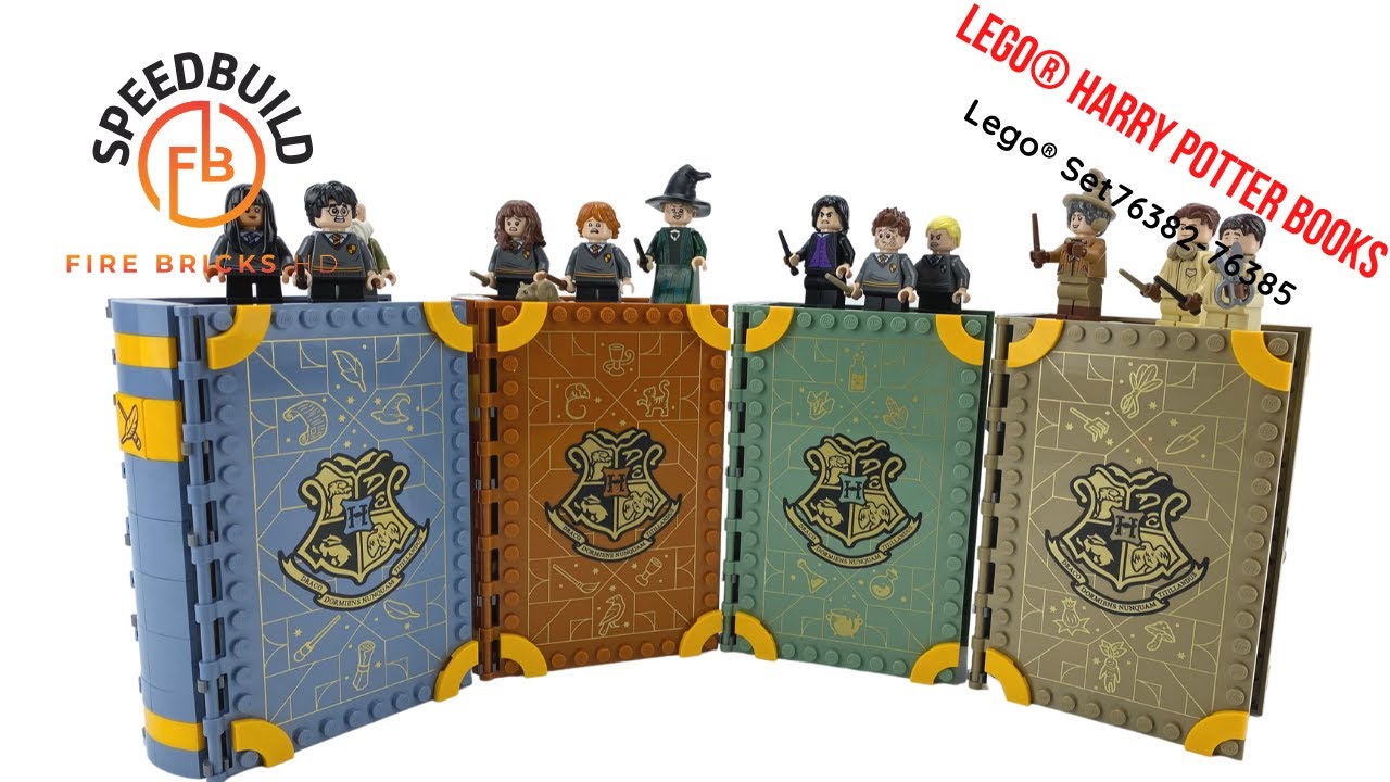 LEGO Harry Potter Books Set 76382-76385 Compilation Speed Build Bücher