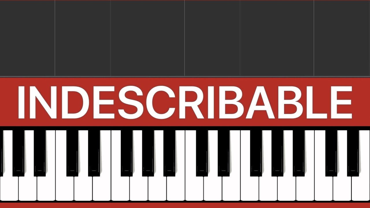 Indescribable - Hillsong Young & Free - Piano tutorial